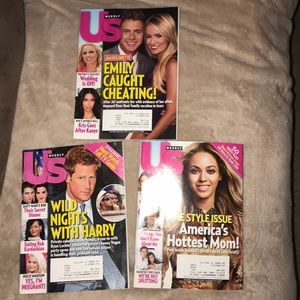 3 Vintage US Weekly Magazines issues Sept 3/10/17